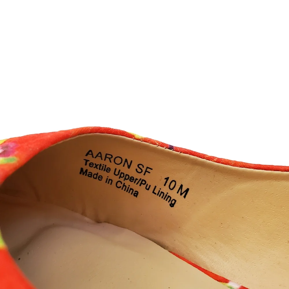 Penny Loves Kenny Aaron SF Red‎ Floral Flats Size 10M